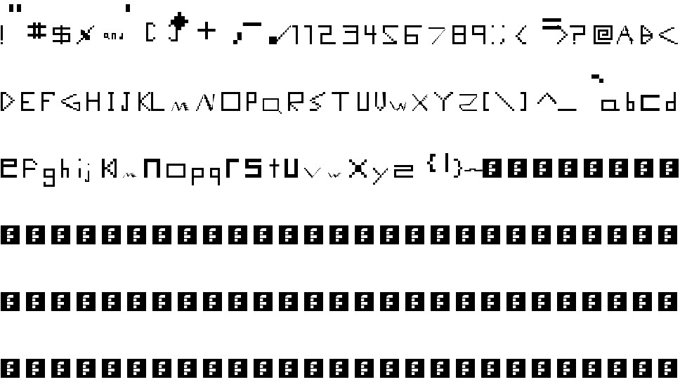 Computer Malfunction Error free Font in ttf format for free download 12