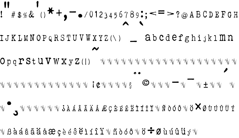 Elegant Typewriter free Font in ttf format for free download 40.52KB