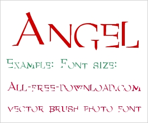 Found some font relate (angel wings custom shape) in font.