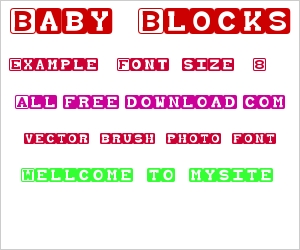 baby blocks font