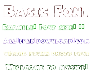 Basic Font