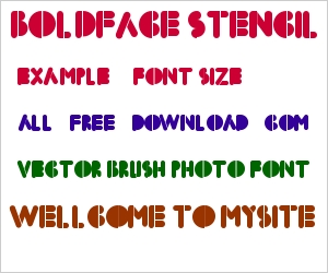 Boldface Font