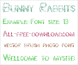 bunny font