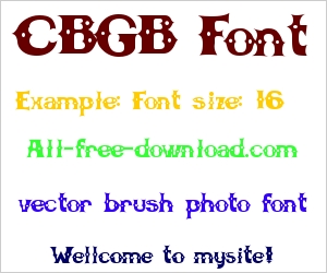 Cbgb Font