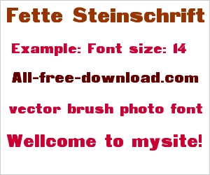 Fette Steinschrift