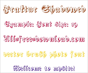 Fraktur Shadowed