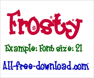 Frosty Font