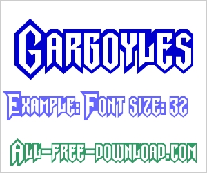 gargoyles font