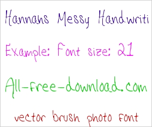 Messy Handwriting Font