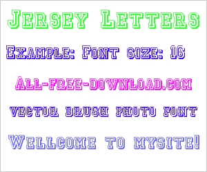 Jersey Letters Font