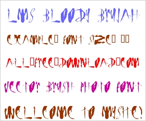 bloody font lms brujah