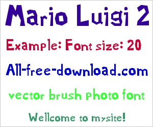 mario font luigi