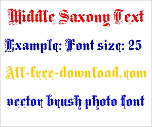Middle Saxony Text