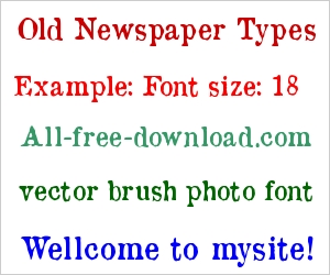 Old Newspaper Types
