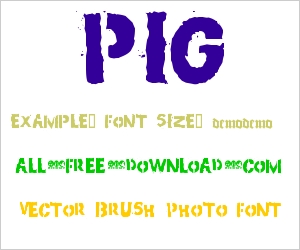 Pig Font