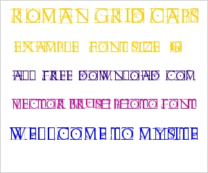 Roman Grid Caps