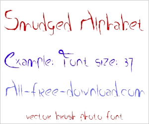 Smudged Alphabet