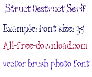 Struct Destruct Serif