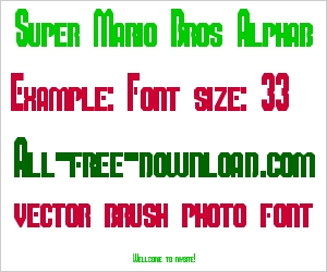 Super Mario Bros Alphabet