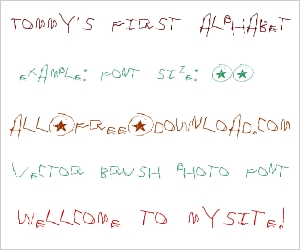 Tommy's first alphabet