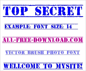 secret font
