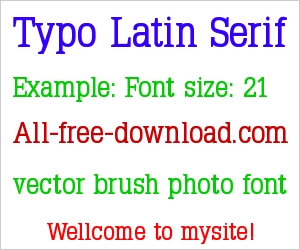 Typo Latin Serif