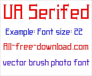 Serifed Font