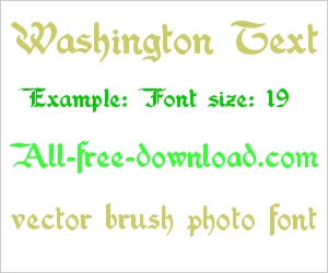 Washington Font