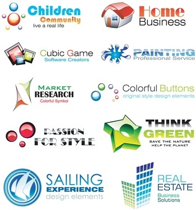 Logo Design Software Free Download on Vecteur    Vecteur Misc    10 Brillant Et Color   Elements Logo Design