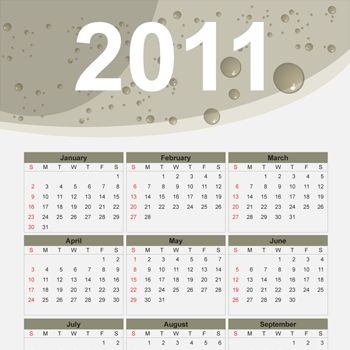 Free Calendar  2011 on 2011 Free Vector Calendar Vector Misc   Free Vector For Free Download