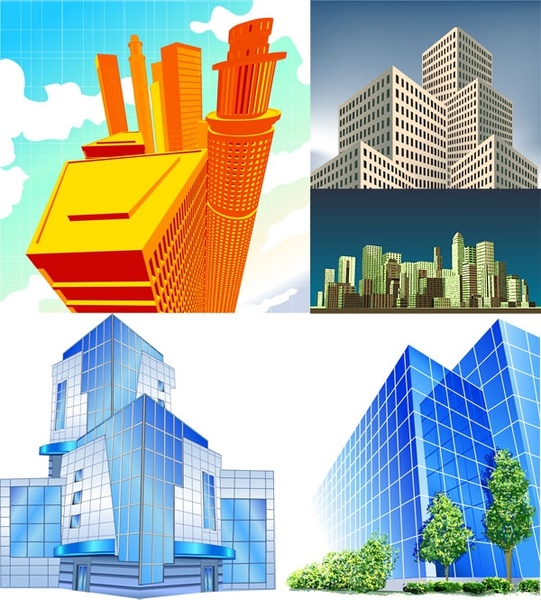 building clipart vector free download - photo #26