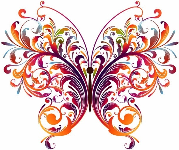Vector  Free on Butterfly Vector Graphic Vector Flower   Free Vector For Free Download