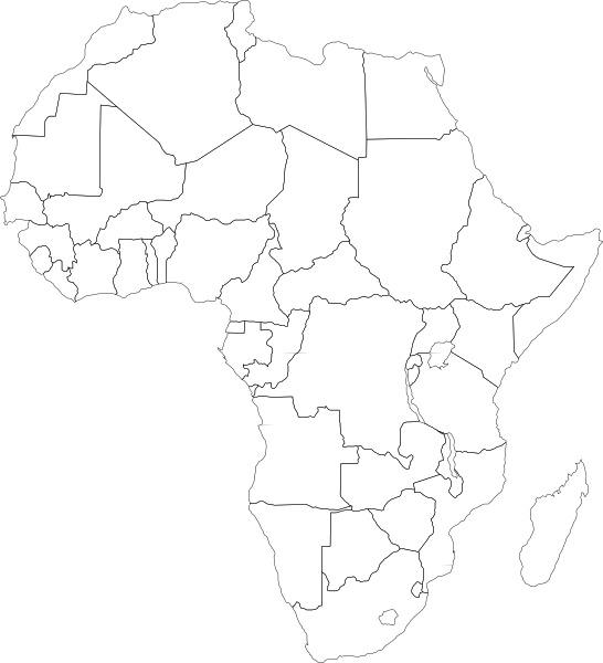 africa map political. Africa Political Map clip art