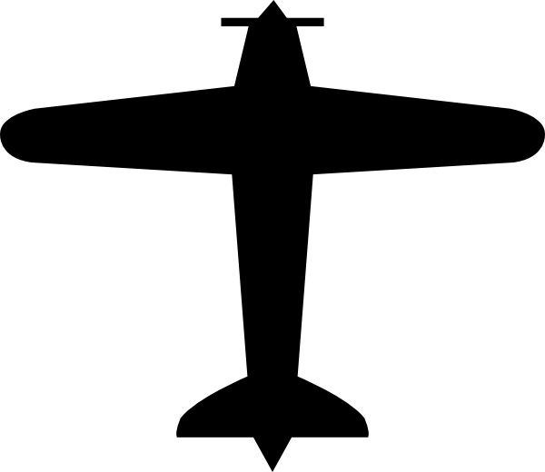 free clip art airplane silhouette - photo #13