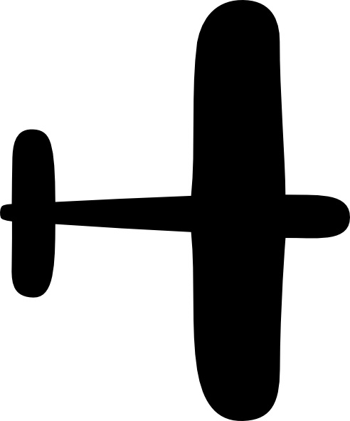 free clip art airplane silhouette - photo #27