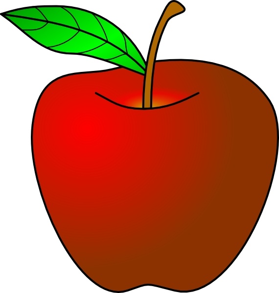 An Apple clip art Free vector in Open office drawing svg