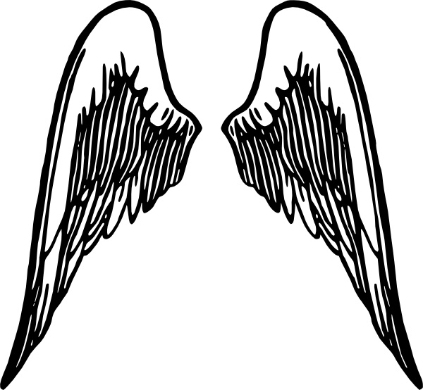free clip art of angel wings - photo #26