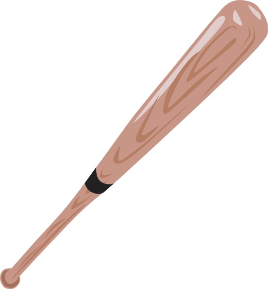 free clip art of baseball bat - photo #1