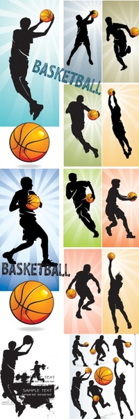 basketball silhouette character