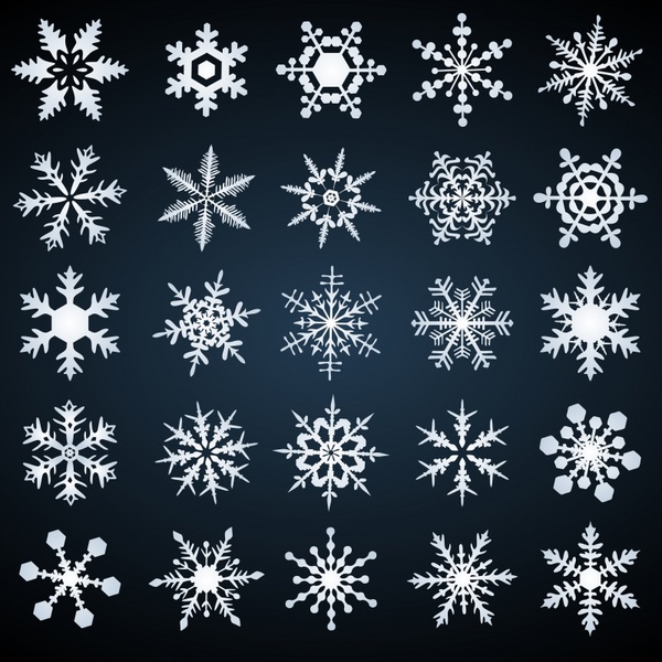 Beautiful snowflake pattern vector Free vector in Encapsulated