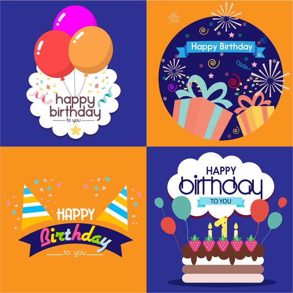 happy birthday illustrator template free download