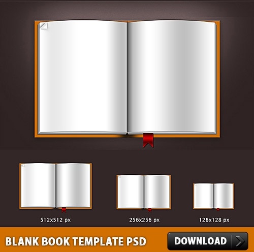 Blank Book Template PSD File Free Psd In Photoshop Psd psd File 