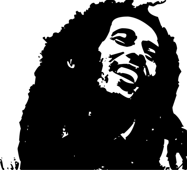  Free Download Vector on Bob Marley Clip Art Vecteur   Gratuit Vecteur Pour Le T  L  Chargement