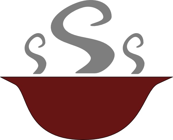Free vector Vector clip art Bowl Of Steaming Soup clip art