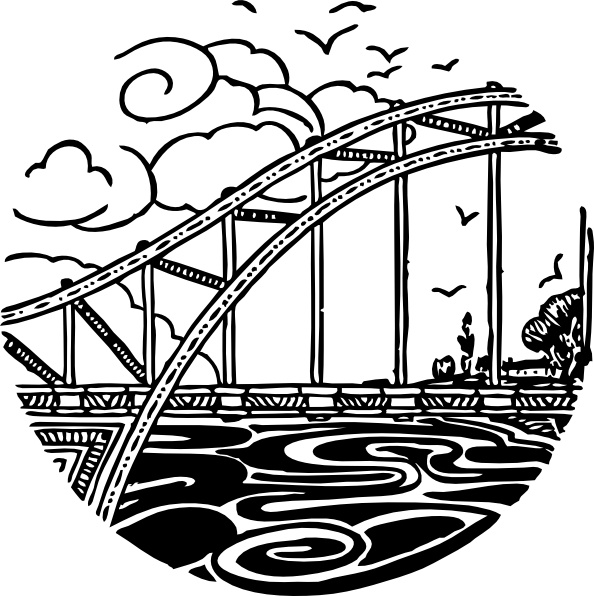 clipart bridge over river - photo #5