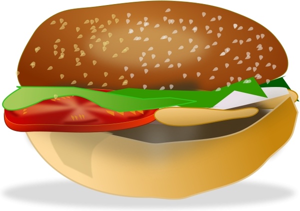 chicken burger clip art - photo #8