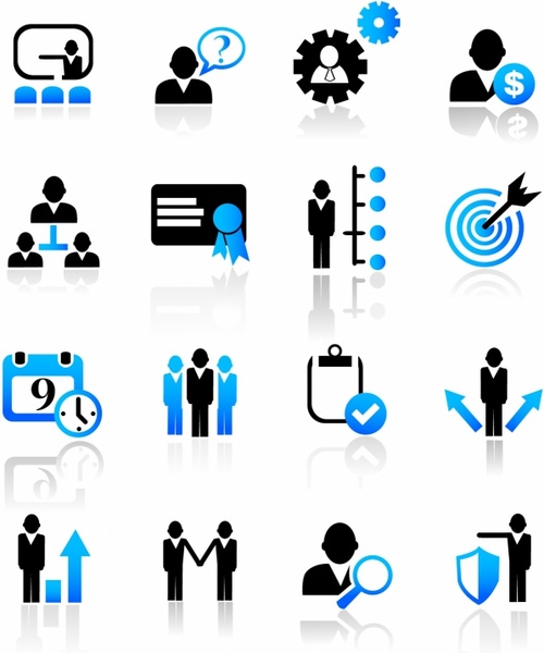 Business And Management Icons Free Vector In Adobe Illustrator Ai Ai