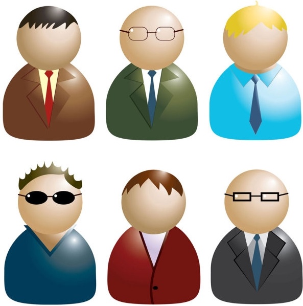 Free Corporate Vector on Business People Icon 02 Vector Vector Icon   Free Vector For Free