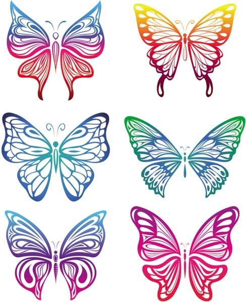 Butterfly Wallpaper on Free Vector    Vector Misc    Butterfly Paper Cutting Vector