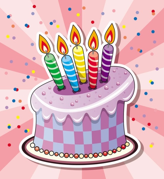 Cartoon Birthday Cake on Cartoon Cake 05 Vector Vector Cartoon   Free Vector For Free Download